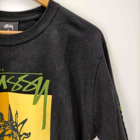 ステューシー Stussy LOVE AND PEACE 袖プリント グラフィック 長袖Tシャツ メンズ import:M