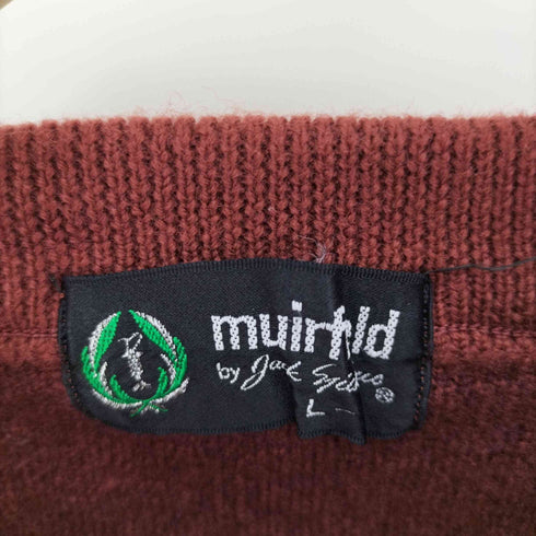 MUIRFIELD ボックスシルエット総柄ニット メンズ import:L