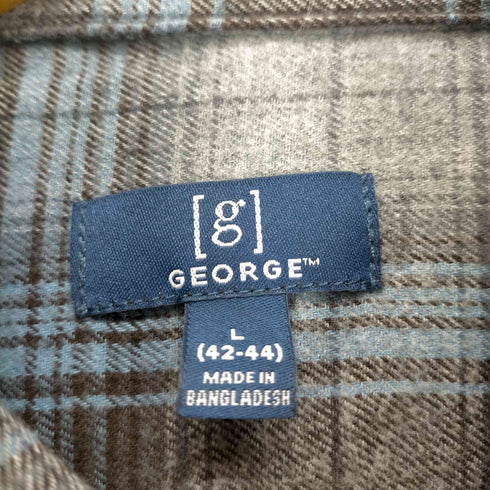 ジョージズ GEORGE チェック柄ネルシャツ メンズ L(42-44)