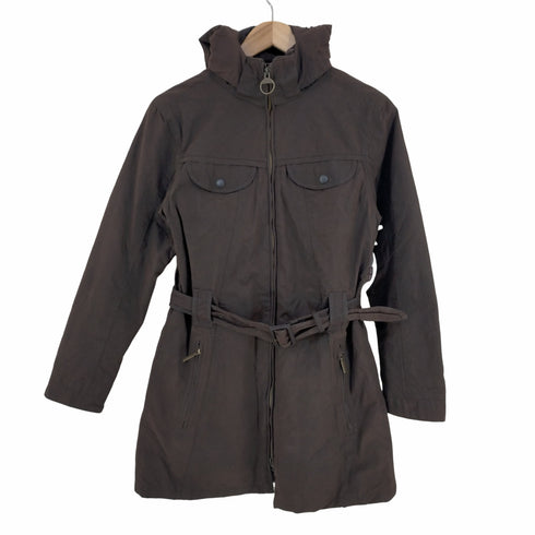 バブアー Barbour 3ワラント CAMERON オイルド フーデッドコート レディース UK:10