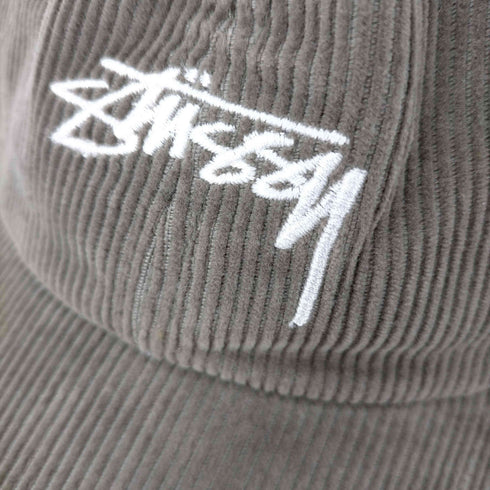 ステューシー Stussy ロゴ刺繍 コーデュロイ キャップ メンズ