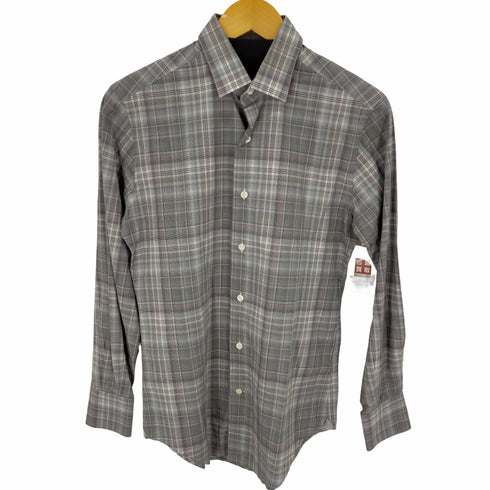 ランバン LANVIN L/Sマドラスチェックシャツ メンズ 14 1/2