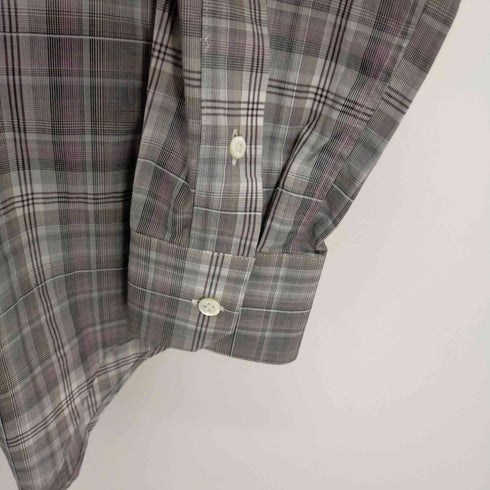 ランバン LANVIN L/Sマドラスチェックシャツ メンズ 14 1/2