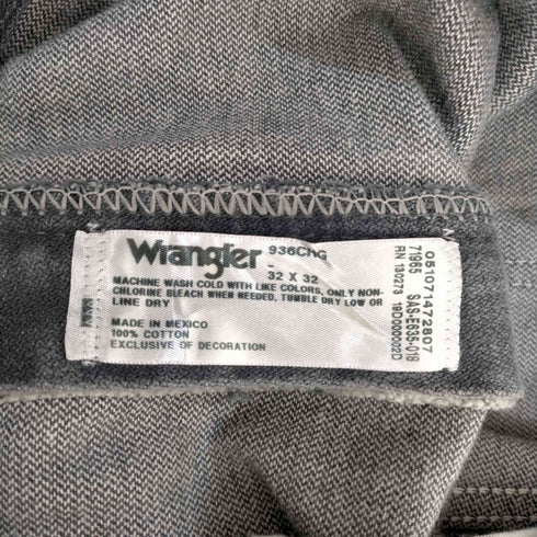 ラングラー Wrangler 90s メキシコ製 ブーツジップ 先染めデニムパンツ メンズ 32×32