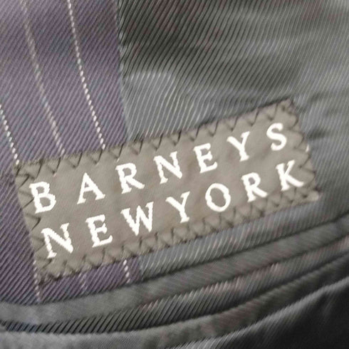 バーニーズニューヨーク BARNEYS NEWYORK ピンストライプ 3Bテーラードジャケット センタープレススラックス スーツセットアップ メンズ