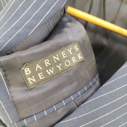 バーニーズニューヨーク BARNEYS NEWYORK 背抜き ピンストライプ 3Bテーラードジャケット メンズ US:44