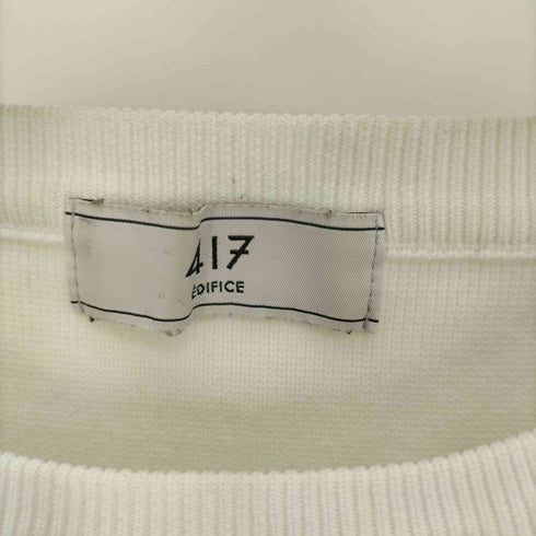 フォーワンセブンバイエディフィス 417 by EDIFICE エステルボーダーTシャツ メンズ