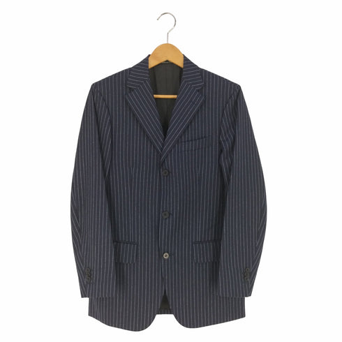 バーニーズニューヨーク BARNEYS NEWYORK イタリア製 3Bストライプテーラードジャケット メンズ US:44