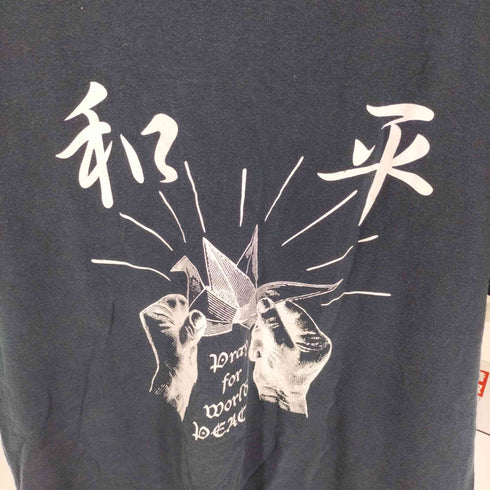 サスクワァッチファブリックス SASQUATCHfabrix. PRAY FOR WORLD PEACE TEE メンズ