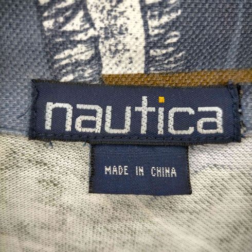 ノーティカ NAUTICA 90S 総柄 S/S ポロシャツ メンズ