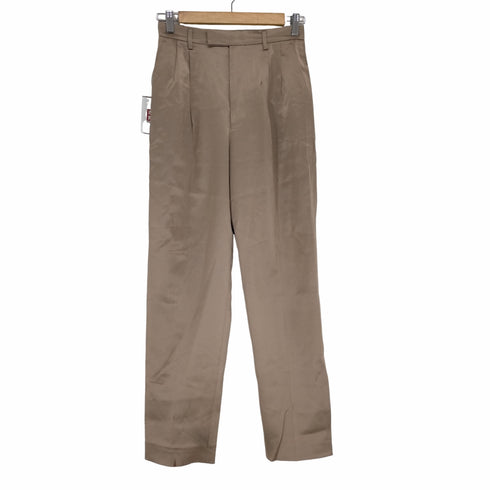 ロクビューティーアンドユースユナイテッドアローズ 6 BEAUTY & YOUTH UNITED ARROWS SATIN TUCK PANTS パンツ テーパード ハイウエスト サテン 34 ベージュ レディース JPN:34