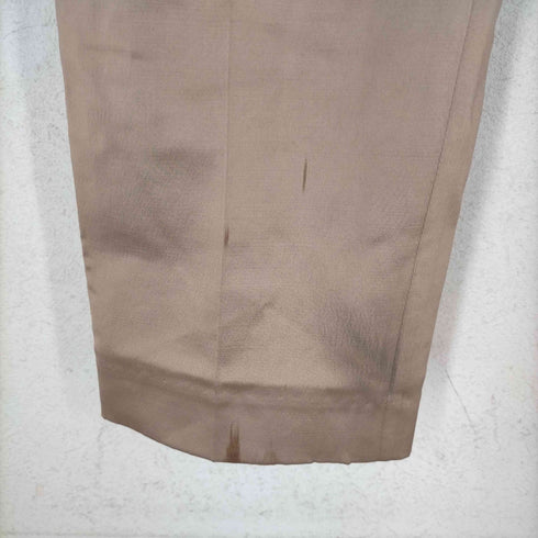 ロクビューティーアンドユースユナイテッドアローズ 6 BEAUTY & YOUTH UNITED ARROWS SATIN TUCK PANTS パンツ テーパード ハイウエスト サテン 34 ベージュ レディース JPN:34