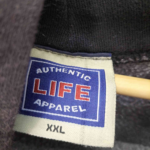 00S AUTHENTIC LIFE APPAREL カレッジプリント パーカー メンズ import:XXL