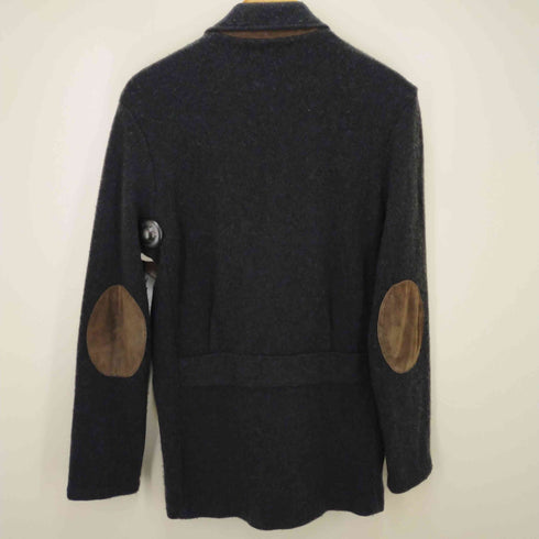 ラルフローレンパープルレーベル RALPH LAUREN PURPLE LABEL エルボパッチ付きカシミヤニットジャケット メンズ S