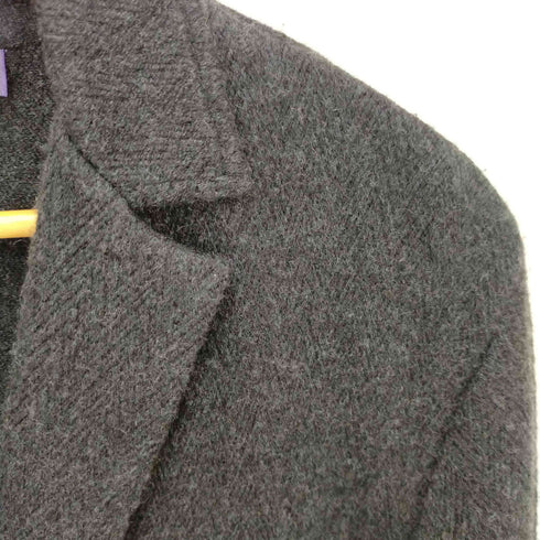 ラルフローレンパープルレーベル RALPH LAUREN PURPLE LABEL エルボパッチ付きカシミヤニットジャケット メンズ S