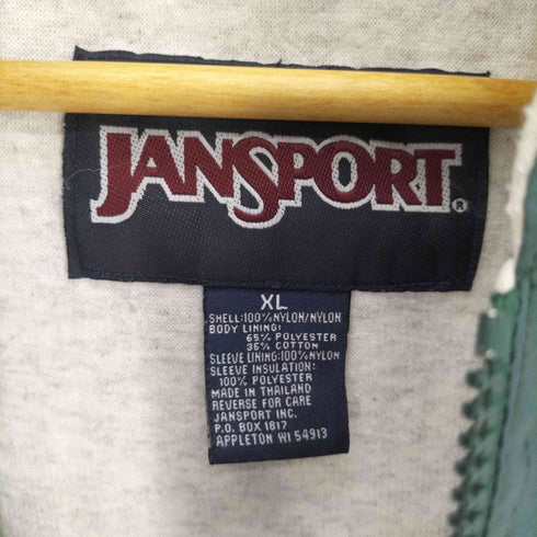 ジャンスポーツ JanSport ビール 企業ロゴ 刺繍 ハーフジップアノラックパーカー メンズ import:XL