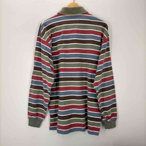 トミーヒルフィガー TOMMY HILFIGER フラッグタグ ボーダー ポロシャツ メンズ import:XL