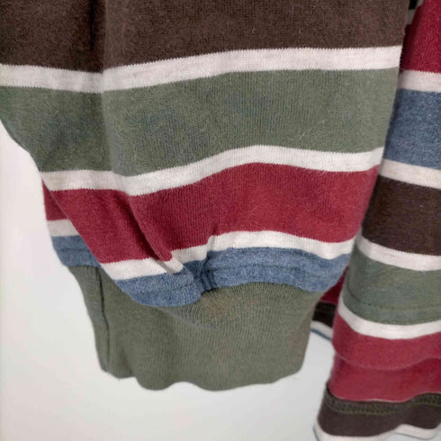 トミーヒルフィガー TOMMY HILFIGER フラッグタグ ボーダー ポロシャツ メンズ import:XL