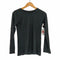 ゴム gomme レーヨンカットソー Tシャツ ロンT 長袖 プルオーバー 黒 ブラック レディース JPN:M