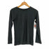 ゴム gomme レーヨンカットソー Tシャツ ロンT 長袖 プルオーバー 黒 ブラック レディース JPN:M