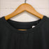 ゴム gomme レーヨンカットソー Tシャツ ロンT 長袖 プルオーバー 黒 ブラック レディース JPN:M