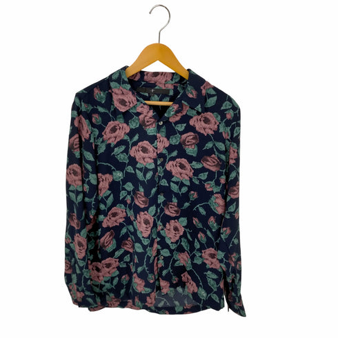 ノーアイディ NO ID. 総柄 オープンカラーL/S シャツ 花柄 メンズ JPN:1