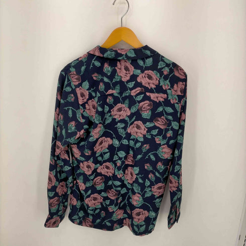 ノーアイディ NO ID. 総柄 オープンカラーL/S シャツ 花柄 メンズ JPN:1