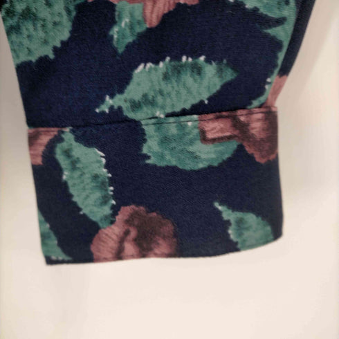 ノーアイディ NO ID. 総柄 オープンカラーL/S シャツ 花柄 メンズ JPN:1