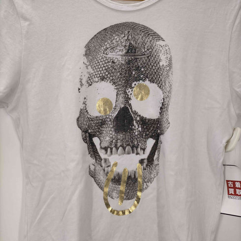 ヴィヴィアンウエストウッドマン Vivienne Westwood MAN オーブ スカルヘッド プリント Tシャツ メンズ EUR:48