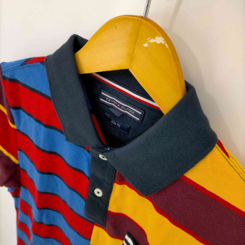 トミーヒルフィガー TOMMY HILFIGER マルチボーダー S/S ポロシャツ レディース JPN:S