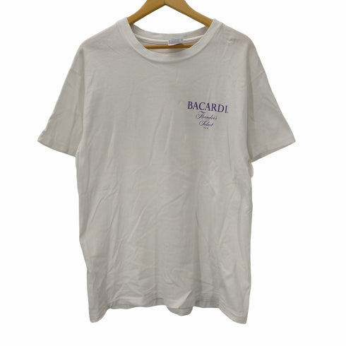ヘインズ Hanes BEEFY USA製 BACARDI ラム酒 両面プリント Tシャツ メンズ import:L