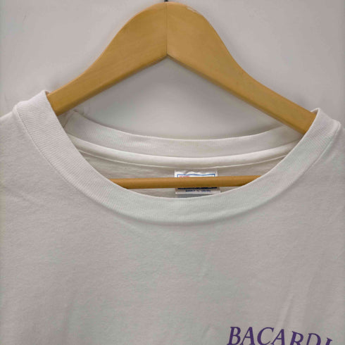 ヘインズ Hanes BEEFY USA製 BACARDI ラム酒 両面プリント Tシャツ メンズ import:L