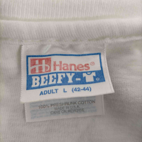 ヘインズ Hanes BEEFY USA製 BACARDI ラム酒 両面プリント Tシャツ メンズ import:L