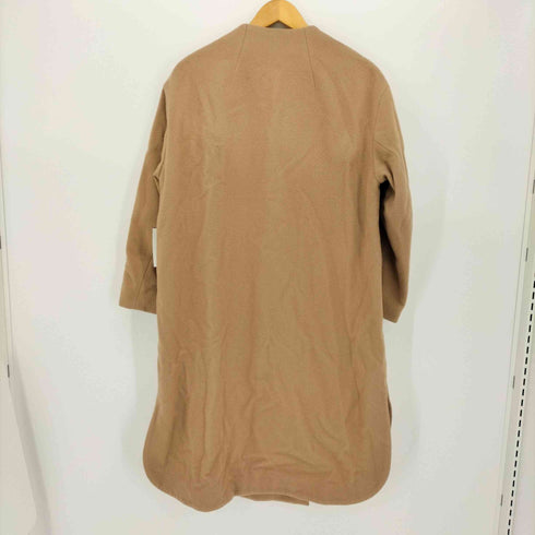 ティアラ Tiara ダブル 釦 ノーカラー コート レディース JPN:2