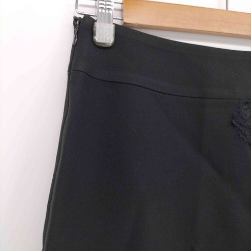 ランバンコレクション LANVIN COLLECTION フラワー レース フレア シルク混 スカート レディース JPN:40
