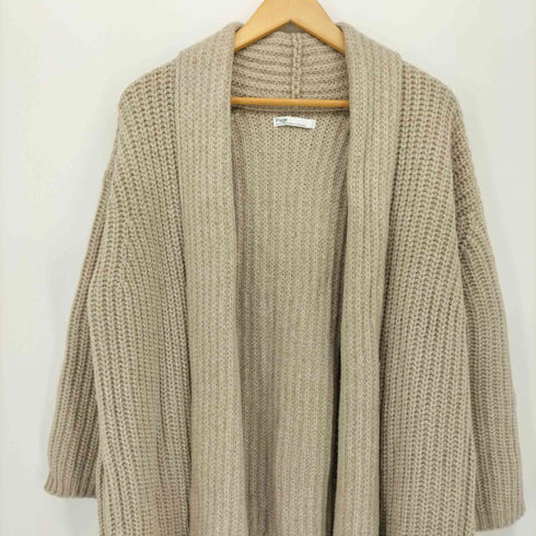 プラージュ PLAGE 16AW ウール ニット ガウン カーディガン ショールカラー レディース