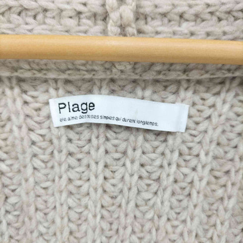 プラージュ PLAGE 16AW ウール ニット ガウン カーディガン ショールカラー レディース