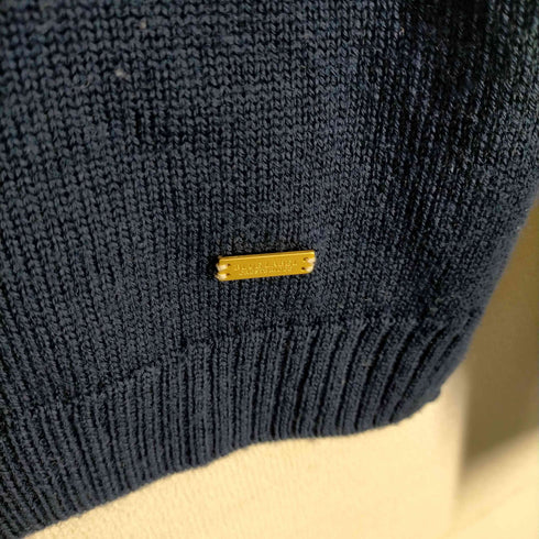 ブルーレーベルクレストブリッジ BLUE LABEL CRESTBRIDGE 金釦 タートルネックウールニット レディース 38