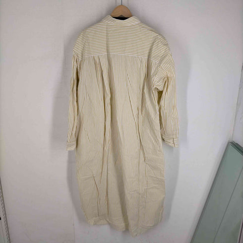 ムジルシリョウヒン 無印良品 洗いざらし ブロードレギュラーカラー長袖ワンピース レディース JPN:XL
