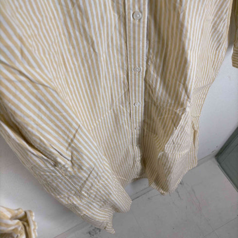 ムジルシリョウヒン 無印良品 洗いざらし ブロードレギュラーカラー長袖ワンピース レディース JPN:XL