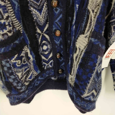 クージー COOGI 90-00S カシミヤ100% 3Dニットカーディガン オーストラリア製 メンズ import:M