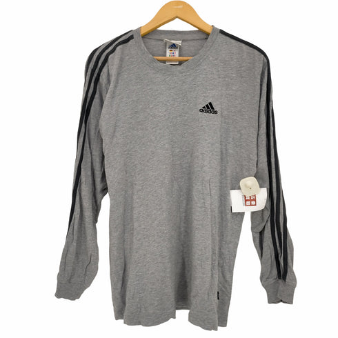 アディダス adidas 00s パフォーマンスロゴ スリーライン ロングスリーブTシャツ 長袖 メンズ JPN:L