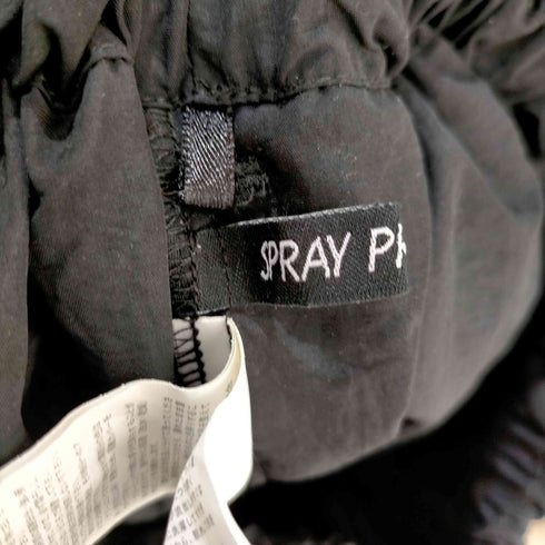 - SPRAY PREMIUM ウエストドローコード ワッシャーナイロンサイドライン ワイドトラックパンツ レディース JPN:M