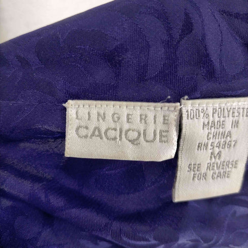 ランジェリーカシケ LINGERIE CACIQUE フロントリボンデザイン総柄キャミソール レディース JPN:M