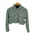 ザラ ZARA クロップドツイードジャケット 短丈 フラップポケット レディース import:XS