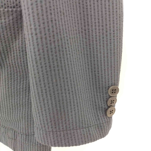 グローバルワーク GLOBAL WORK Primeflex STRETCH FABRIC ストライプ シアサッカー 2B テーラードジャケット メンズ JPN:S
