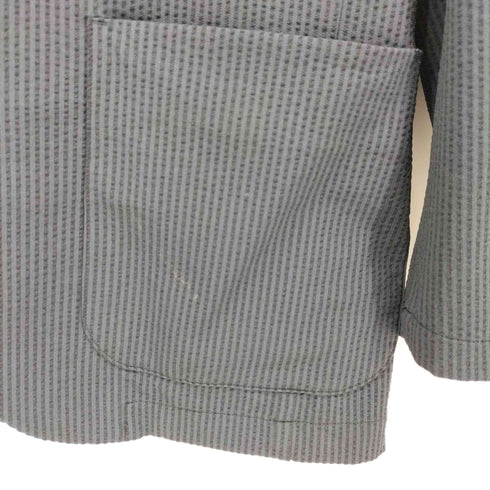 グローバルワーク GLOBAL WORK Primeflex STRETCH FABRIC ストライプ シアサッカー 2B テーラードジャケット メンズ JPN:S