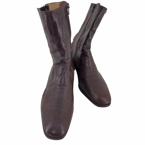 THE J.R.BARRETT SHOE 60-70s MADE IN ITALY サイドジップ ウエスタンブーツ ailee zipper メンズ UK:9