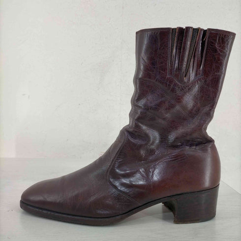 THE J.R.BARRETT SHOE 60-70s MADE IN ITALY サイドジップ ウエスタンブーツ ailee zipper メンズ UK:9