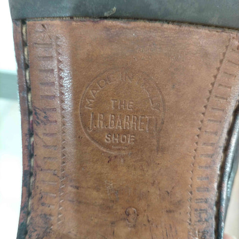 THE J.R.BARRETT SHOE 60-70s MADE IN ITALY サイドジップ ウエスタンブーツ ailee zipper メンズ UK:9